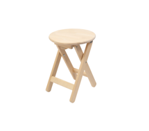 Стул ZiP-mebel Складной табурет, кофейный стол, Тобба, натуральный без лака арт. A011648000