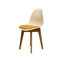 Стул ZiP-mebel Стул Сашш натур /белый, горчичный арт. R101770NA6