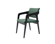 Стул ZiP-mebel Стул-кресло Шадди чёрный/зелёный арт. Z112550B07