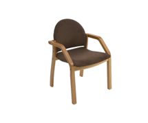 Стул ZiP-mebel Стул-кресло Джуно 2.0 натур/коричневый арт. Z112806N04