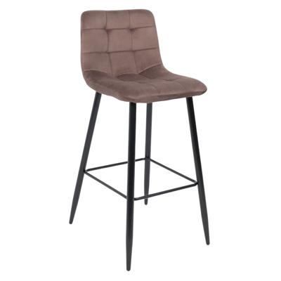 Стул барный AksHome Стул барный Stella, коричневый, велюр арт. ZN-126968