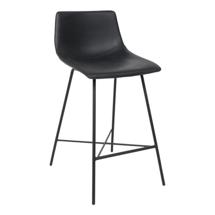 Стул барный AksHome Стул барный Mexico, черный + черная нить, экокожа арт. ZN-126552
