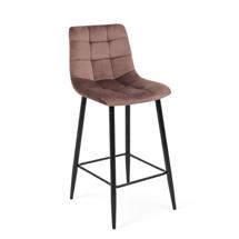 Стул барный AksHome Стул барный Mia, коричневый, велюр арт. ZN-126554