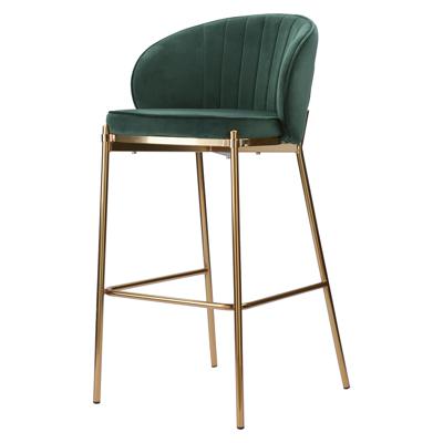 Стул барный Bergenson Bjorn Стул барный coral, велюр, темно-зеленый арт. BEBA-CO10888