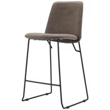 Стул барный Bergenson Bjorn Стул барный niels, рогожка, темно-коричневый арт. FH-NLS-BCH-PL-DBR