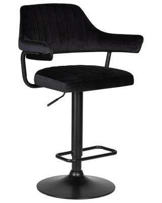 Стул барный DOBRIN Стул барный DOBRIN CHARLY BLACK, черный велюр (MJ9-101) арт. LM-5019_B-M_V-MJ9-101