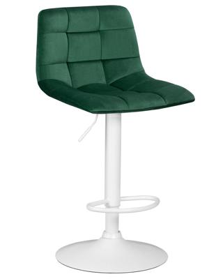 Стул барный DOBRIN Стул барный DOBRIN TAILOR WHITE, зеленый велюр (MJ9-88) арт. LM-5017_W-M_MJ9-88