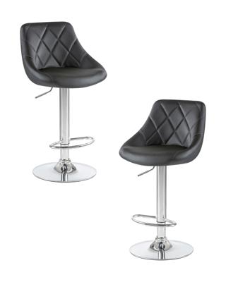 Стул барный DOBRIN Набор 2 шт Стул барный DOBRIN LOGAN, чёрный арт. LM-5007-N_CH-M_EL-black