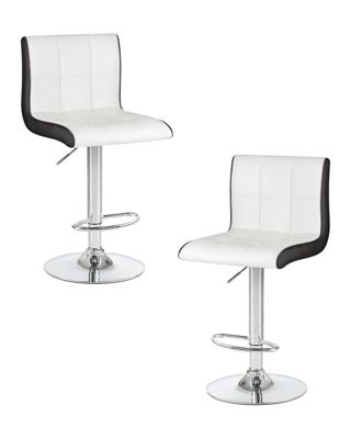 Стул барный DOBRIN Набор 2 шт Стул барный DOBRIN CANDY, бело-чёрный арт. LM-5006-N_CH-M_EL-white-black