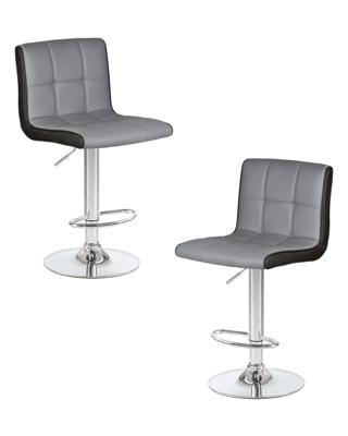 Стул барный DOBRIN Набор 2 шт Стул барный DOBRIN CANDY, светло-серый-чёрный арт. LM-5006-N_CH-M_EL-light-grey-black