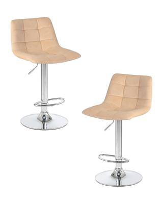 Стул барный DOBRIN Набор 2 шт Стул барный DOBRIN TAILOR, бежевый велюр (MJ9-10) арт. LM-5017-N_CH-M_V-MJ9-10