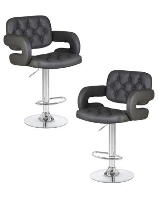 Стул барный DOBRIN Набор 2 шт Стул барный DOBRIN TIESTO, серый арт. LM-3460-N_CH-M_EL-188-55