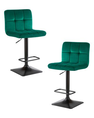 Стул барный DOBRIN Набор 2 шт Стул барный DOBRIN DOMINIC, зеленый велюр (MJ9-88) арт. LM-5018-N_B-M_V-MJ9-88