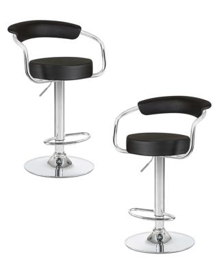 Стул барный DOBRIN Набор 2 шт Стул барный DOBRIN MARTA, чёрный арт. LM-5013-N_CH-M_EL-black