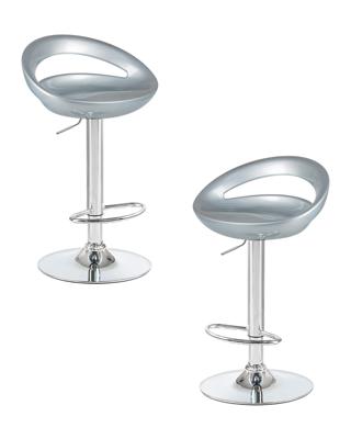 Стул барный DOBRIN Набор 2 шт Стул барный DOBRIN DISCO, серебряный арт. LM-1010-N_CH-M_ABS-silver