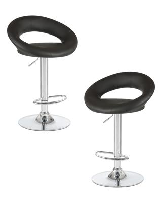 Стул барный DOBRIN Набор 2 шт Стул барный DOBRIN MIRA, чёрный арт. LM-5001-N_CH-M_EL-black