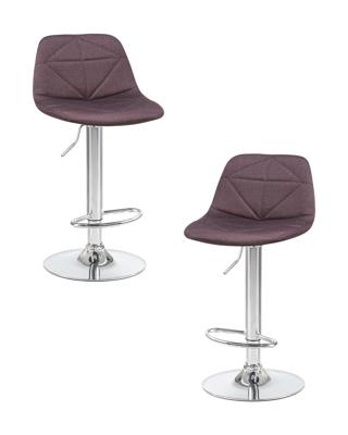 Стул барный DOBRIN Набор 2 шт Стул барный DOBRIN DINA, коричневый арт. LM-2035-N_CH-M_TT-brown