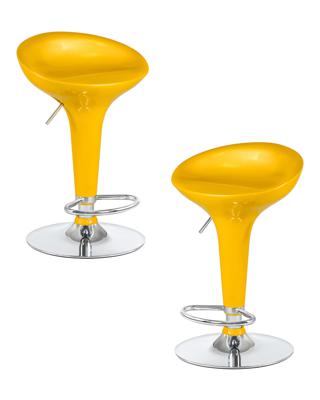 Стул барный DOBRIN Набор 2 шт Стул барный DOBRIN BOMBA, жёлтый арт. LM-1004-N_CH-M_ABS-yellow