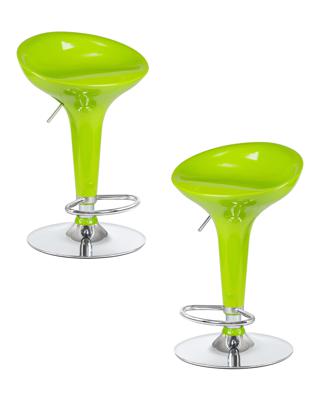 Стул барный DOBRIN Набор 2 шт Стул барный DOBRIN BOMBA, салатовый арт. LM-1004-N_CH-M_ABS-light-green