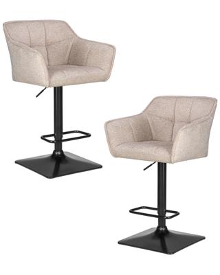 Стул барный DOBRIN Набор 2 шт Стул барный DOBRIN RALF, бежевый твид (LEO26) арт. LM-5033-N_B-M_CT-LEO26