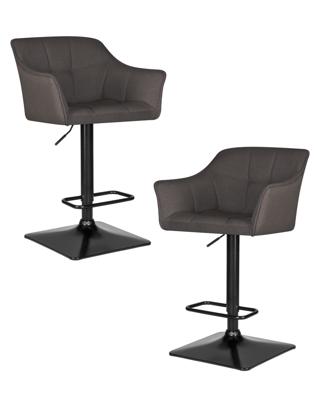 Стул барный DOBRIN Набор 2 шт Стул барный DOBRIN RALF, темно-серый (LAR-106D-26) арт. LM-5033-N_B-M_TT-LAR-106D-26