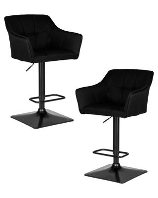 Стул барный DOBRIN Набор 2 шт Стул барный DOBRIN RALF, черный (LAR-106D-28) арт. LM-5033-N_B-M_TT-LAR-106D-28