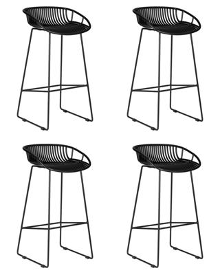 Стул барный DOBRIN Набор 4 шт Стул барный DOBRIN FRANK, черный арт. LMZL-PP775A-N_M_P-B-03