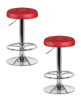 Стул барный DOBRIN Набор 2 шт Табурет барный DOBRIN BRUNO, бордовый арт. LM-5008-N_CH-M_EL-burgundy