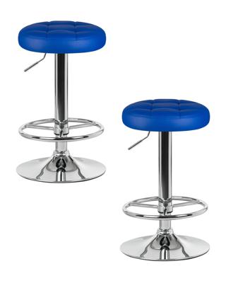 Стул барный DOBRIN Набор 2 шт Табурет барный DOBRIN BRUNO, синий арт. LM-5008-N_CH-M_EL-blue