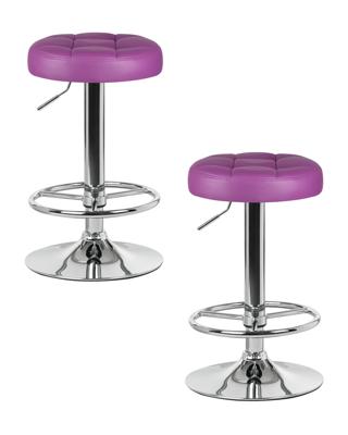 Стул барный DOBRIN Набор 2 шт Табурет барный DOBRIN BRUNO, фиолетовый арт. LM-5008-N_CH-M_EL-purple