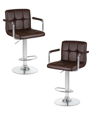 Стул барный DOBRIN Набор 2 шт Стул барный DOBRIN KRUGER ARM, коричневый арт. LM-5011-N_CH-M_EL-brown