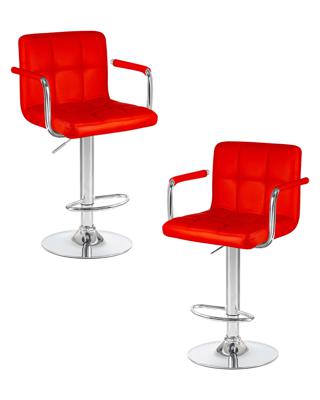 Стул барный DOBRIN Набор 2 шт Стул барный DOBRIN KRUGER ARM, красный арт. LM-5011-N_CH-M_EL-red