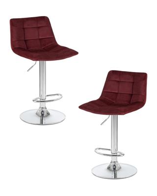 Стул барный DOBRIN Набор 2 шт Стул барный DOBRIN TAILOR, винный велюр (MJ9-35) арт. LM-5017-N_CH-M_V-MJ9-35