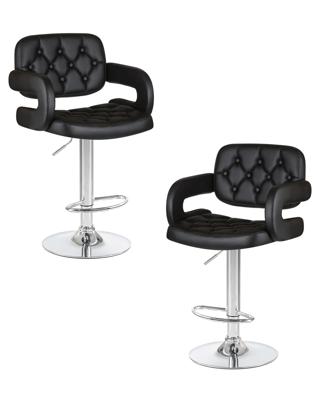 Стул барный DOBRIN Набор 2 шт Стул барный DOBRIN TIESTO, чёрный арт. LM-3460-N_CH-M_EL-black