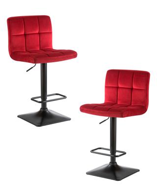 Стул барный DOBRIN Набор 2 шт Стул барный DOBRIN DOMINIC, бордо велюр (MJ9-43) арт. LM-5018-N_B-M_V-MJ9-43