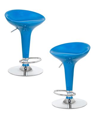 Стул барный DOBRIN Набор 2 шт Стул барный DOBRIN BOMBA, голубой арт. LM-1004-N_CH-M_ABS-blue