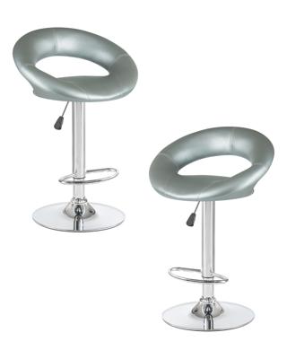 Стул барный DOBRIN Набор 2 шт Стул барный DOBRIN MIRA, серебряный арт. LM-5001-N_CH-M_EL-silver