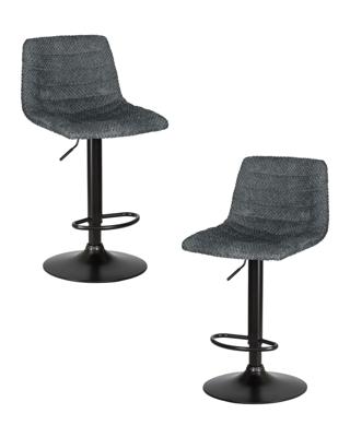 Стул барный DOBRIN Набор 2 шт Стул барный DOBRIN TRAVIS, серый (VIVALDI15) арт. LM-5037-N_B-M_TT-VIVALDI15