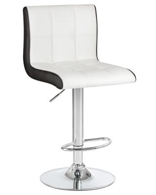 Стул барный DOBRIN Стул барный DOBRIN CANDY, бело-чёрный арт. LM-5006_CH-M_EL-white-black