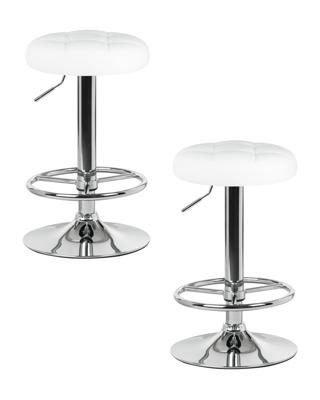 Стул барный DOBRIN Набор 2 шт Табурет барный DOBRIN BRUNO, белый арт. LM-5008-N_CH-M_EL-white