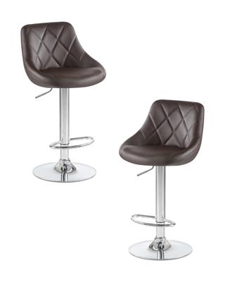 Стул барный DOBRIN Набор 2 шт Стул барный DOBRIN LOGAN, коричневый арт. LM-5007-N_CH-M_EL-brown