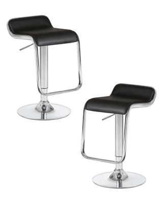 Стул барный DOBRIN Набор 2 шт Стул барный DOBRIN CRACK, чёрный арт. LM-3021-N_CH-M_EL-black