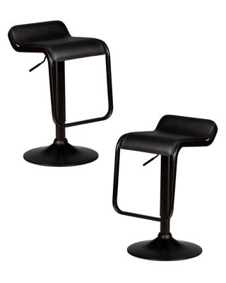 Стул барный DOBRIN Набор 2 шт Стул барный DOBRIN CRACK BLACK, черный арт. LM-3021-N_B-M_EL-black