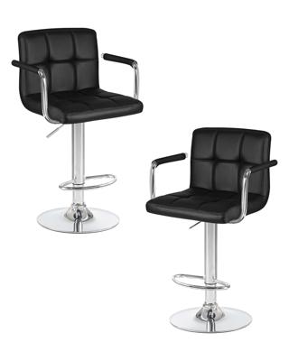 Стул барный DOBRIN Набор 2 шт Стул барный DOBRIN KRUGER ARM, чёрный арт. LM-5011-N_CH-M_EL-black