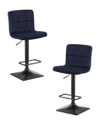 Стул барный DOBRIN Набор 2 шт Стул барный DOBRIN DOMINIC, темно-синий велюр (MJ9-118) арт. LM-5018-N_B-M_V-MJ9-118