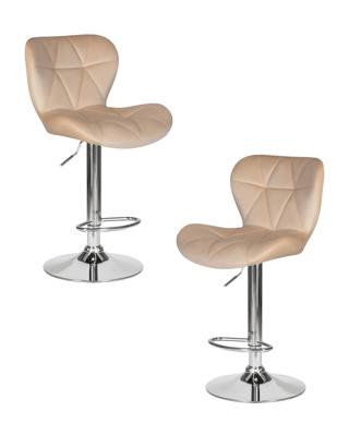 Стул барный DOBRIN Набор 2 шт Стул барный DOBRIN BARNY, бежевый велюр (MJ9-10) арт. LM-5022-N_CH-M_V-MJ9-10