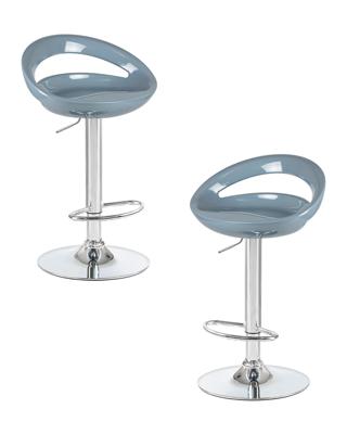 Стул барный DOBRIN Набор 2 шт Стул барный DOBRIN DISCO, серый арт. LM-1010-N_CH-M_ABS-grey