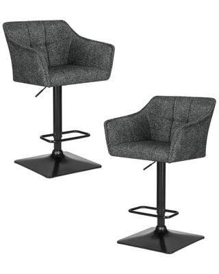 Стул барный DOBRIN Набор 2 шт Стул барный DOBRIN RALF, серый твид (LEO11) арт. LM-5033-N_B-M_CT-LEO11