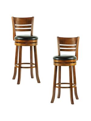Стул барный DOBRIN Набор 2 шт Стул барный DOBRIN WILLIAM BAR, шоколад, чёрный арт. LMU-9393-N_TR_EL-black