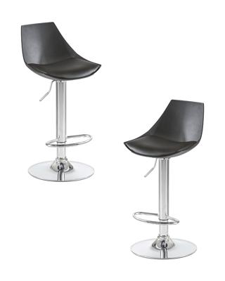 Стул барный DOBRIN Набор 2 шт Стул барный DOBRIN ROCKY, чёрный арт. LM-3000-N_CH-M_EL-black